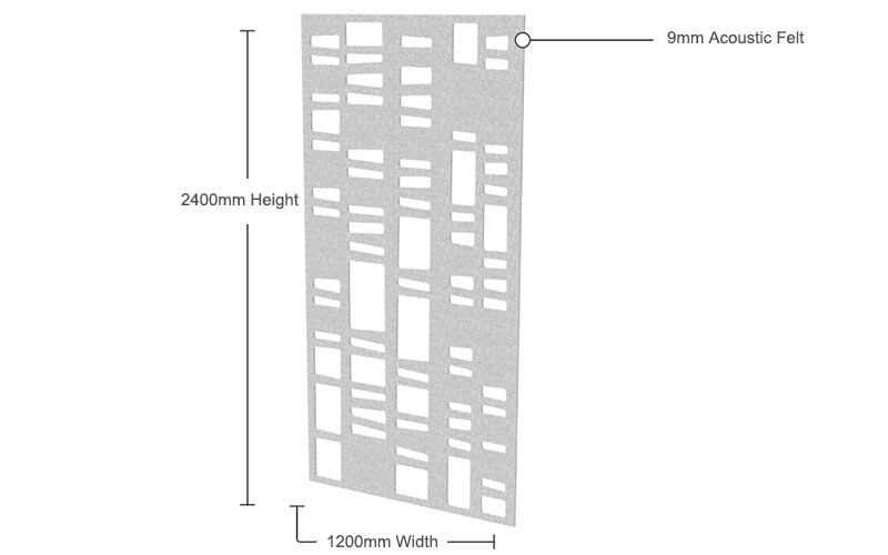Polyester Fiber Hanging Room Divider, Screen Panel