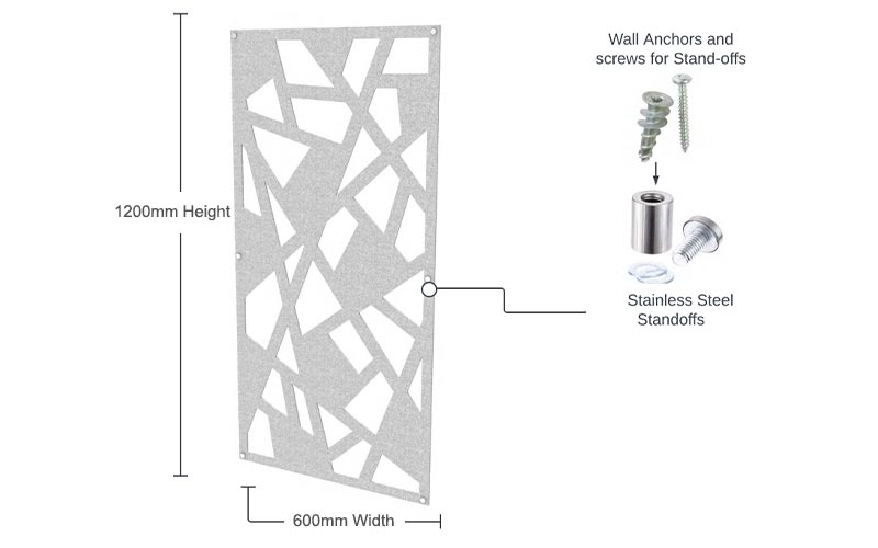 Decorative PET Acoustic Wall Panel Size 2