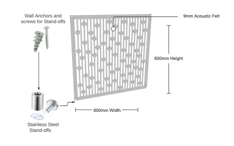 SGS Soundproof Polyester Absorbing Panels