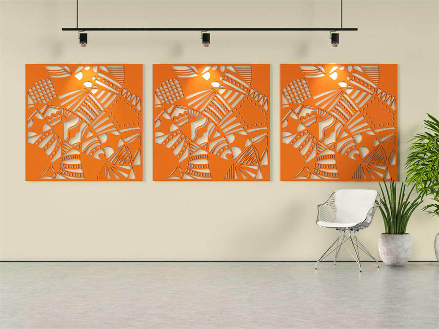 Carved Felt Acoustic Wall Panel Project Reference