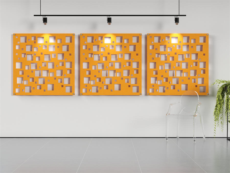 Carved Felt Acoustic Wall Panels Fretwork