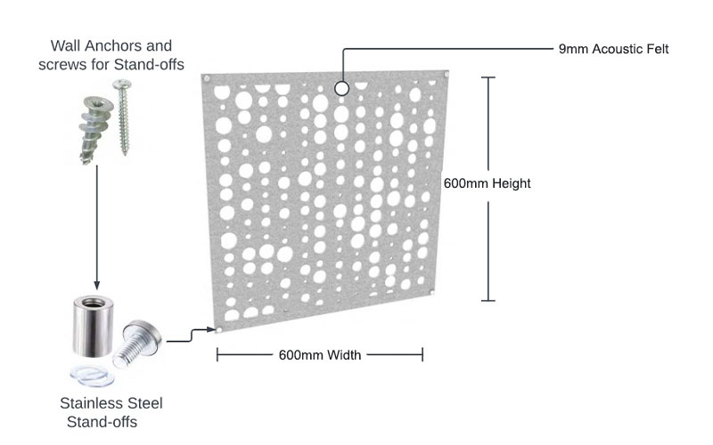 Felt Acoustic Wall Panel Non-deteriorating