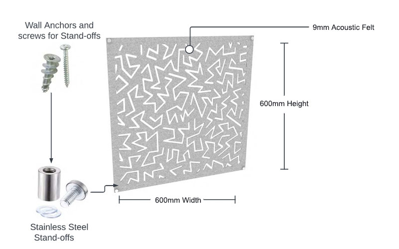 Indoor Decorative Felt Acoustic Wall Panels