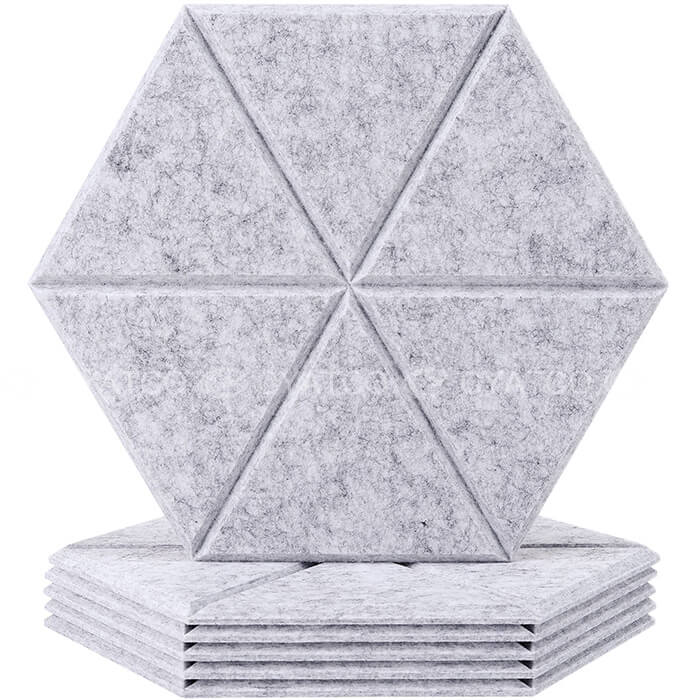 Odorless Hexagon Acoustic Panels Self-Adhesive Wall Tiles