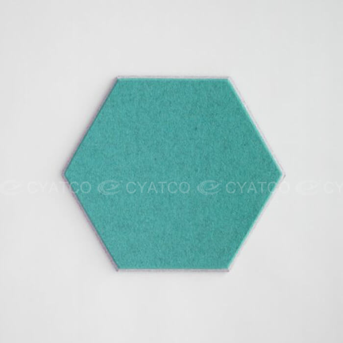 Flame Retardant Hexagon Acoustic Panels Double Layer PET Board