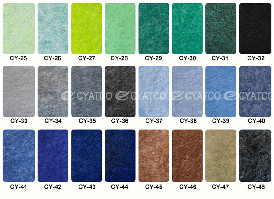 CY PET Acoustic Panels Colors