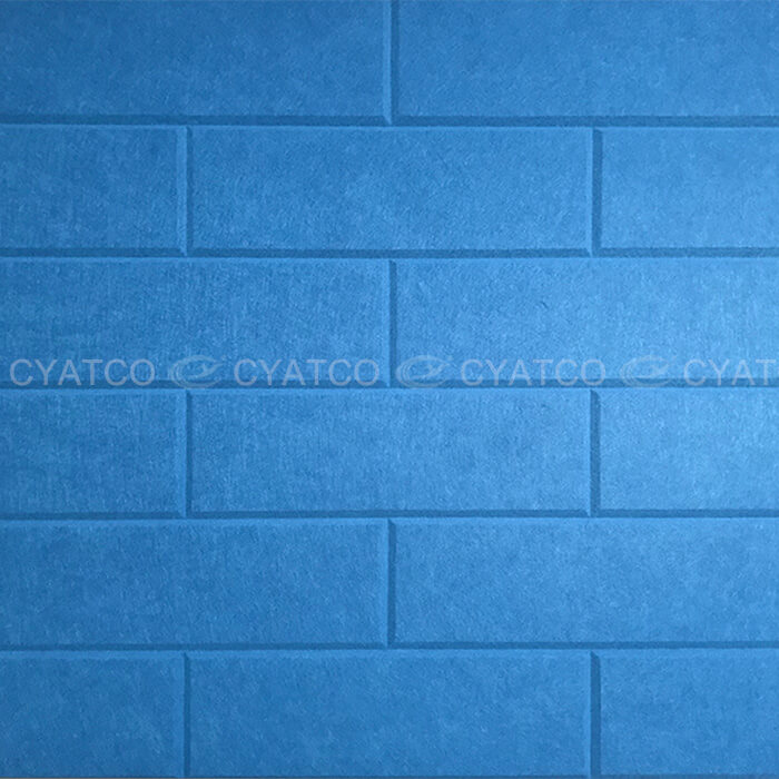 100% Recycled PET Rectangular Tile Grooved Acoustic Panel