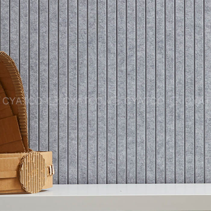 100% Polyester Fiber Vertical Grooved Acoustic Panel