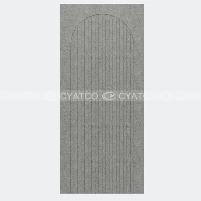 100% Recycled PET Grooved Arch Acoustic Panel