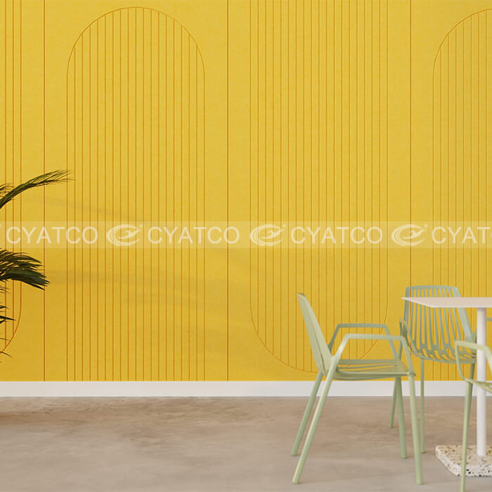 100% Recycled PET Grooved Arch Acoustic Panel