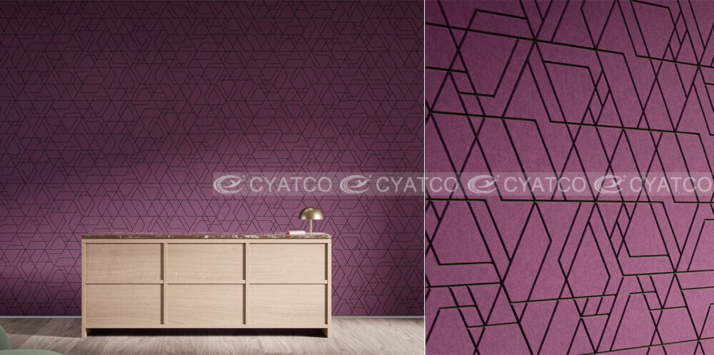 Two-Color Hexagon Acoustic Panels Double Layer PET Board