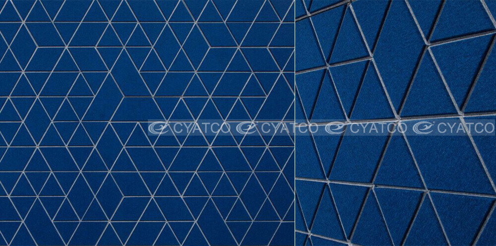 Double Layer Hexagon Acoustic Panels Composite Polyester Board Case
