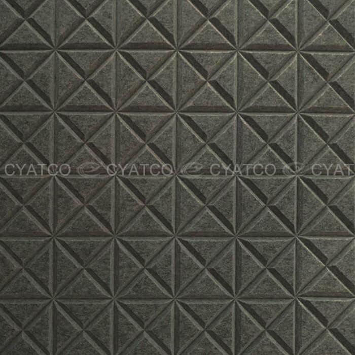100% Recycled PET Crystal Grooved Acoustic Panel