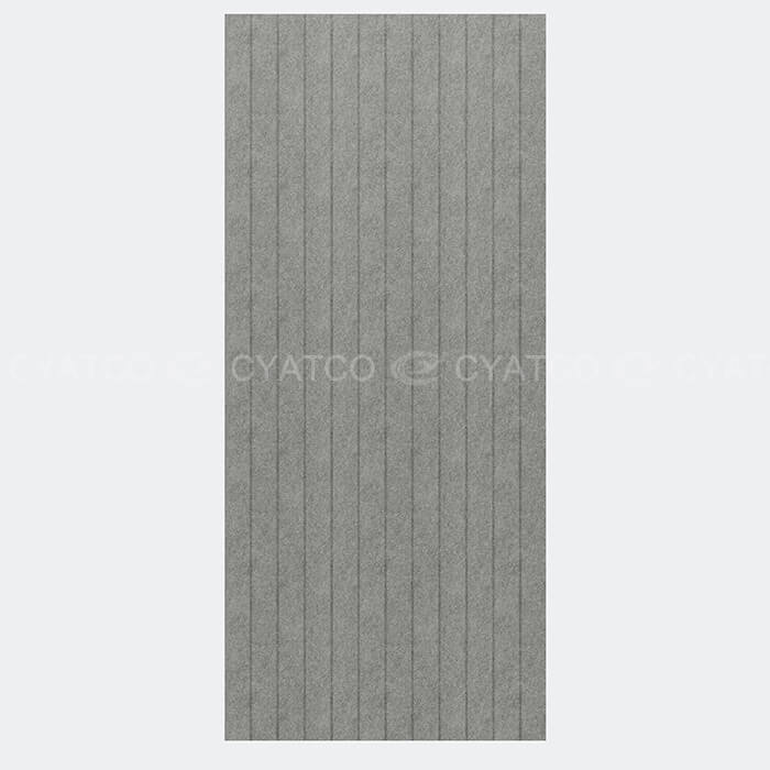 100% Recycled PET Fine Line Grooved Acoustic Panel
