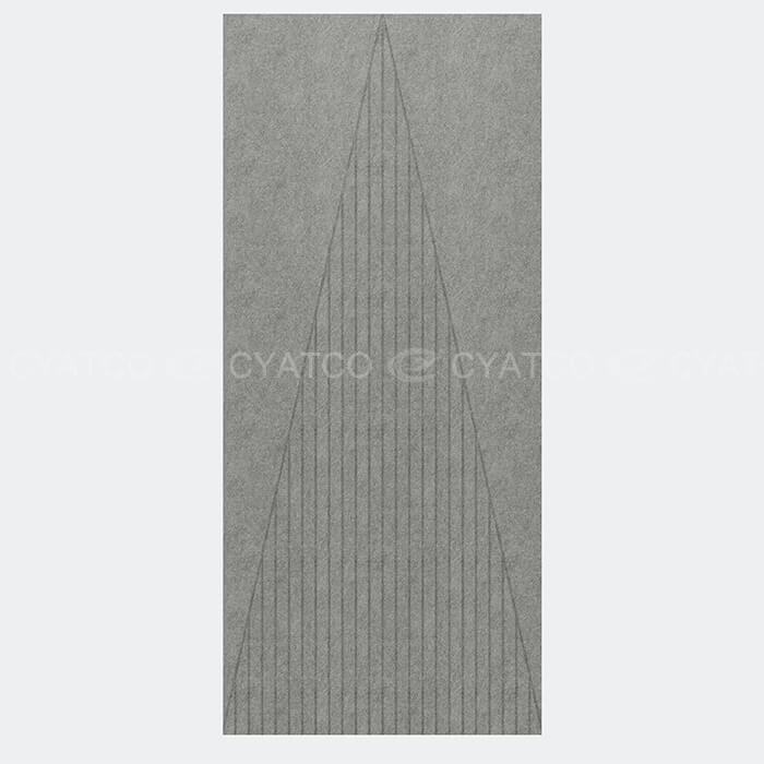 100% Recycled PET Pennant Grooved Acoustic Panel