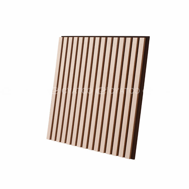 600 x 600 mm Engineered Wood Veneer Akupanel 3D Slat Wood Wall Panels
