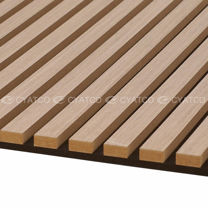 600 x 600 White Oak Wood Veneer Akupanel Decorative Sound Absorbing Panel