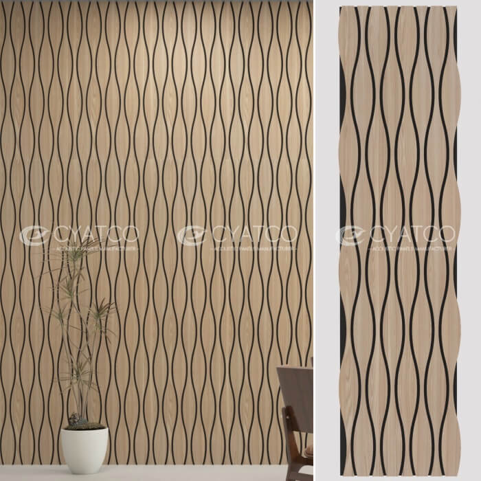Aesthetic Wood Slat Wall Customized Acoustic Panels (3)