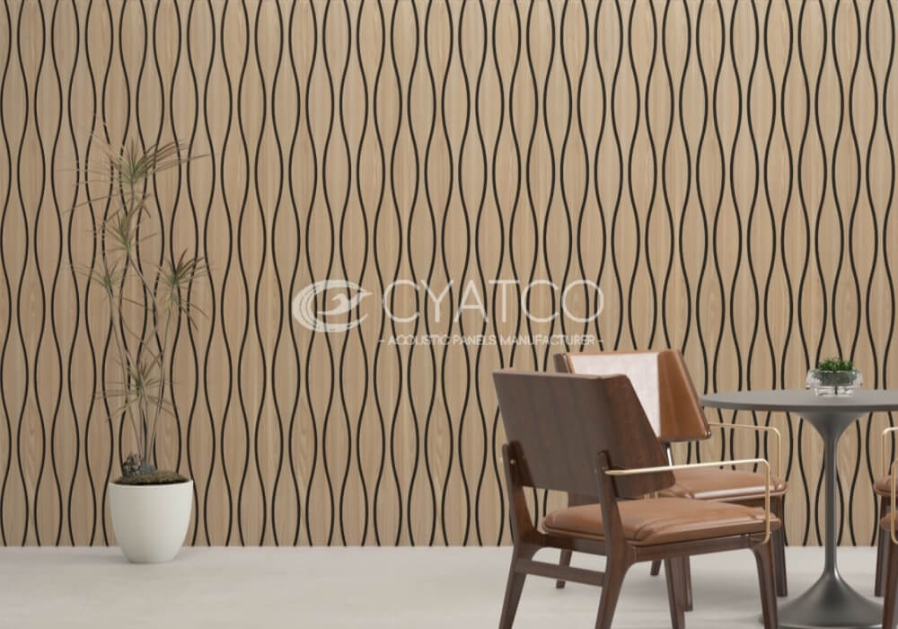 Aesthetic Wood Slat Wall Customized Acoustic Panels (5)