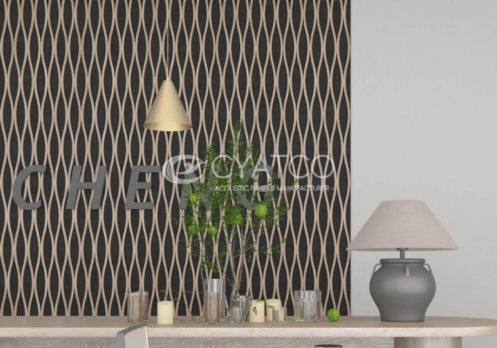 Artistic Design Timber Slat Wall Commercial Acoustic Panels (4)