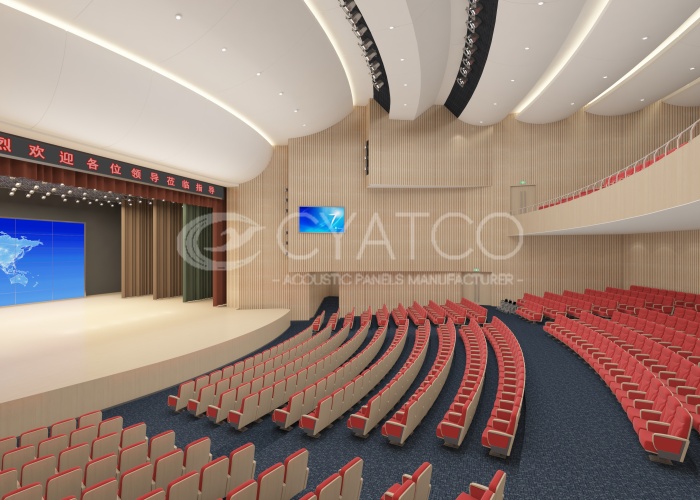 Sandstone & Seamless Acoustic Panels -Theater lobbies