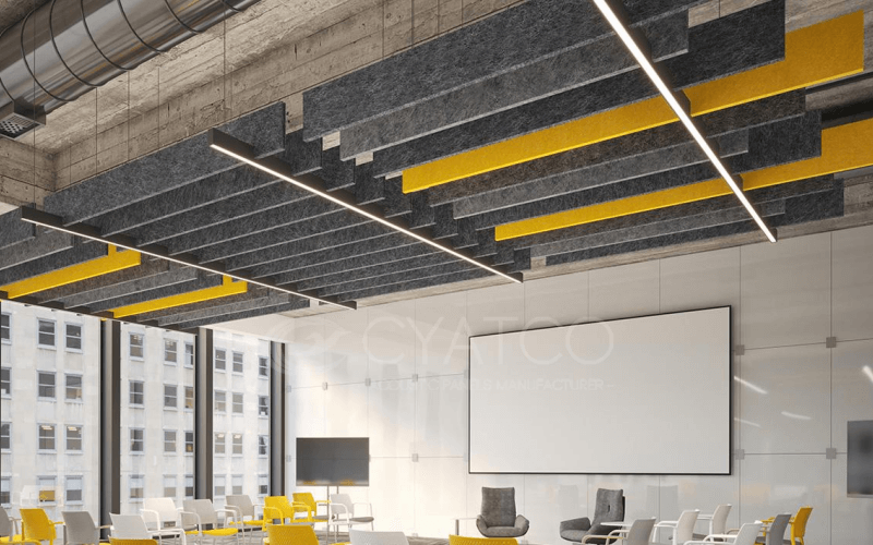 College Polyester Fiber Acoustic Panels-Functional Wall Cover Panelling (1)