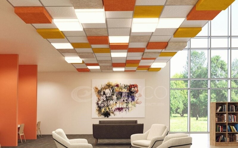 College Polyester Fiber Acoustic Panels-Functional Wall Cover Panelling (10)