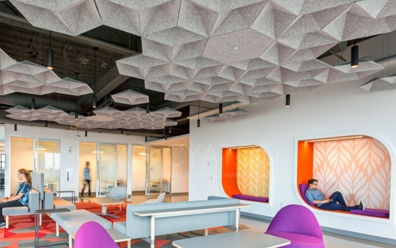 College Polyester Fiber Acoustic Panels-Functional Wall Cover Panelling (7)