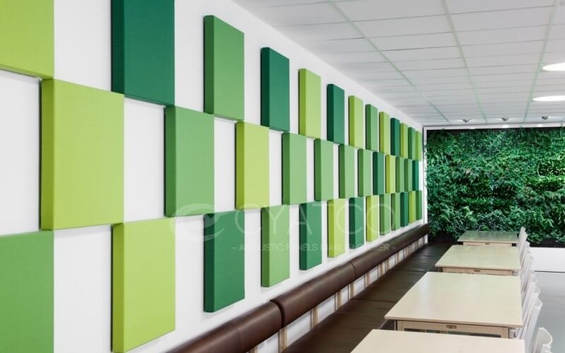 School Restaurant Acoustic PET Felt Panels -Functional Wall Cover Panelling (4)