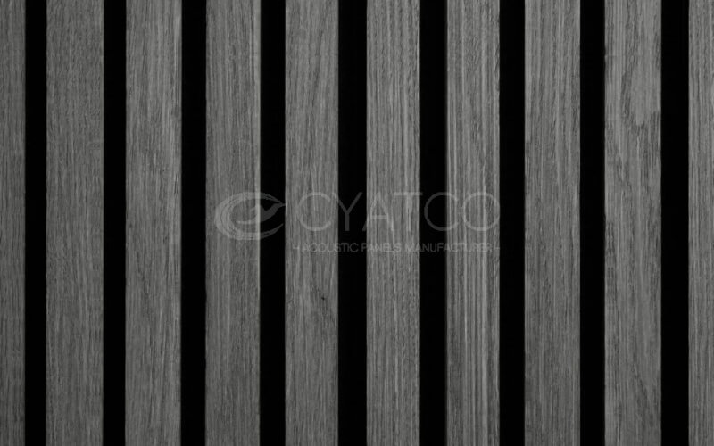 Gray Slat Wall Wood Panelling