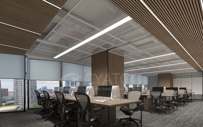 Open Spaces Acoustic Walls-wood slat  (6)