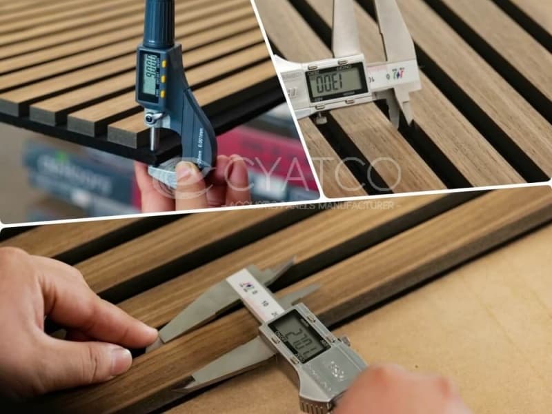 12mm MDF 9mm Pet Strip Sound-Absorbing Fireproof Eco-Friendly Acoustic Board (4)