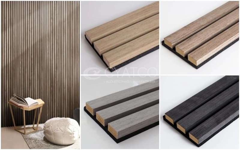 12mm MDF 9mm Pet Strip Sound-Absorbing Fireproof Eco-Friendly Acoustic Board (4)