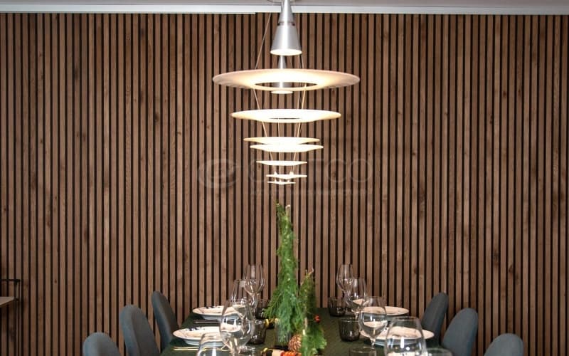 12mm MDF 9mm Pet Strip Sound-Absorbing Fireproof Eco-Friendly Acoustic Board (4)