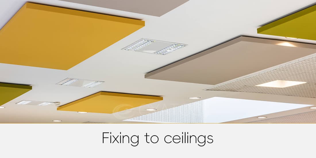 Fabric Wrapped Square Sound Absorbing Materials Ceiling & Wall Panels ...