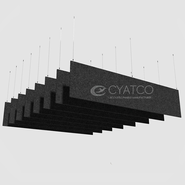 Polyester fiber hanging sound absorbing panels (2)