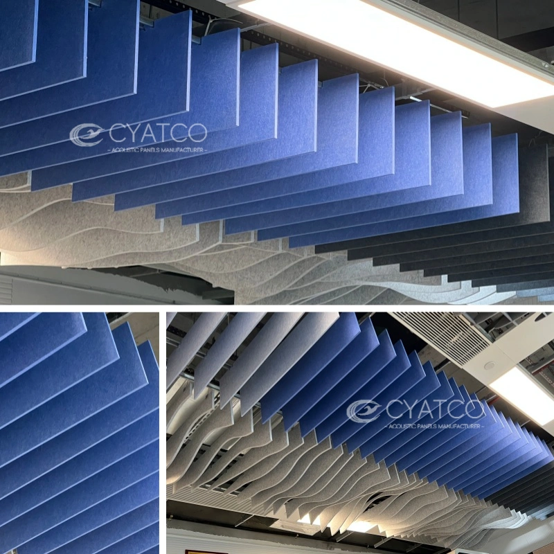 Polyester fiber hanging sound absorbing panels (9)
